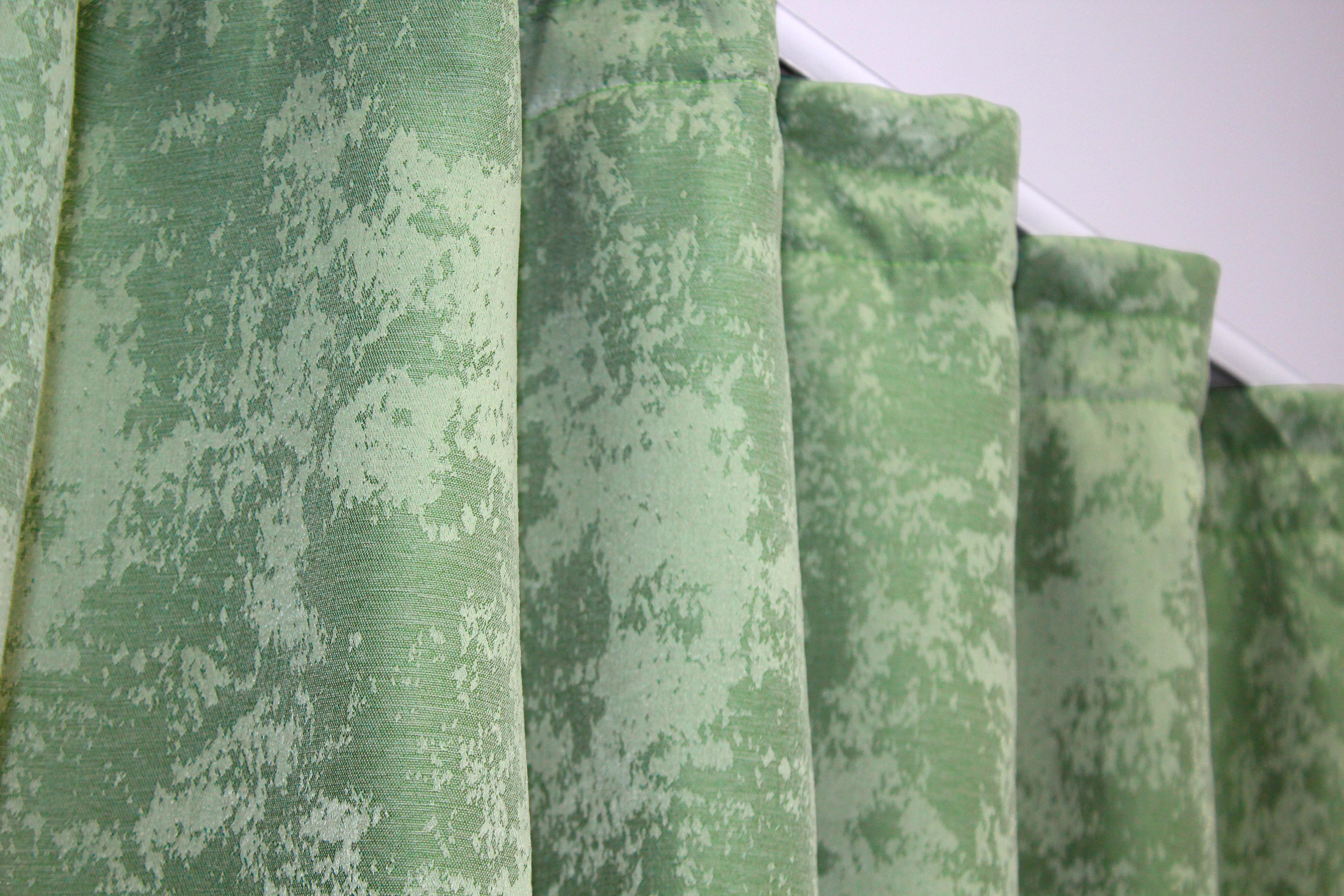 Штори кухонні VR-Textil № 073к з ламбрекеном і підхватами 270х170 см Персиковий/Оливковий (52-0477) - фото 4