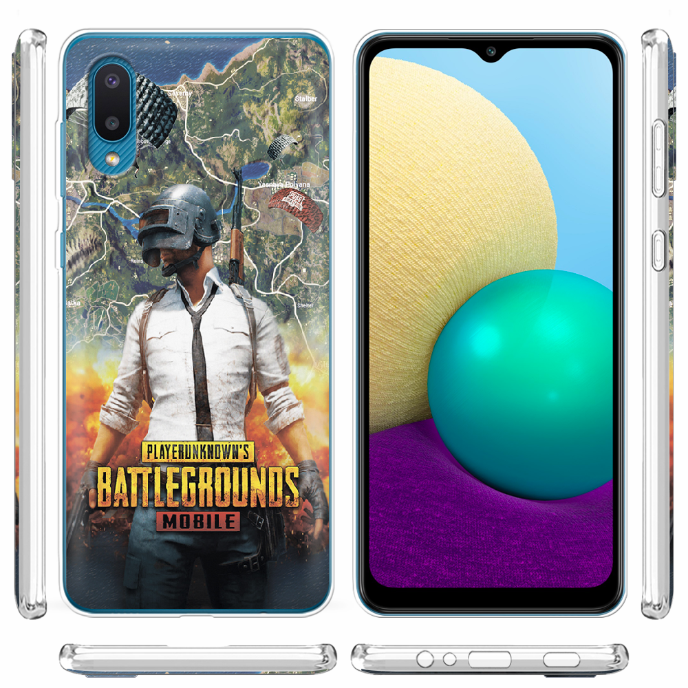 Чехол BoxFace Samsung A022 Galaxy A02 PUBG Mobile Прозрачный силикон (42004-up2309-42004) - фото 3