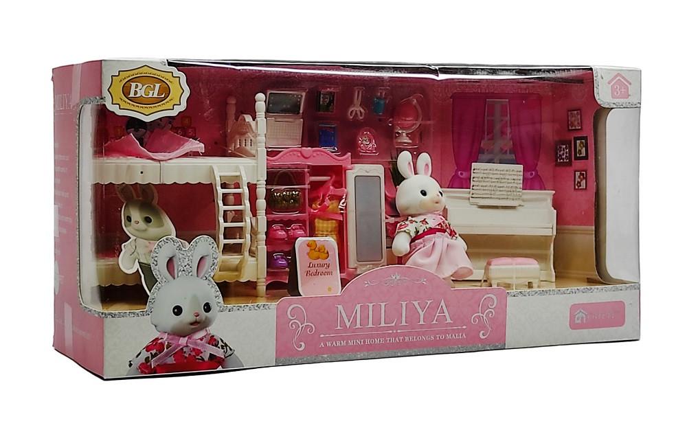 Игровой набор с флоксовыми животными Miliya 55002-2