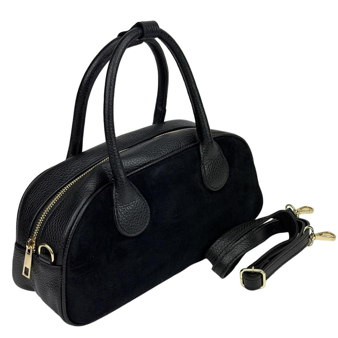 Женская сумка Royal Bag F-IT-3017A замшевая Черный (8080) - фото 5 Женская сумка Royal Bag F-IT-3017A замшевая Черный (8080) - фото 5