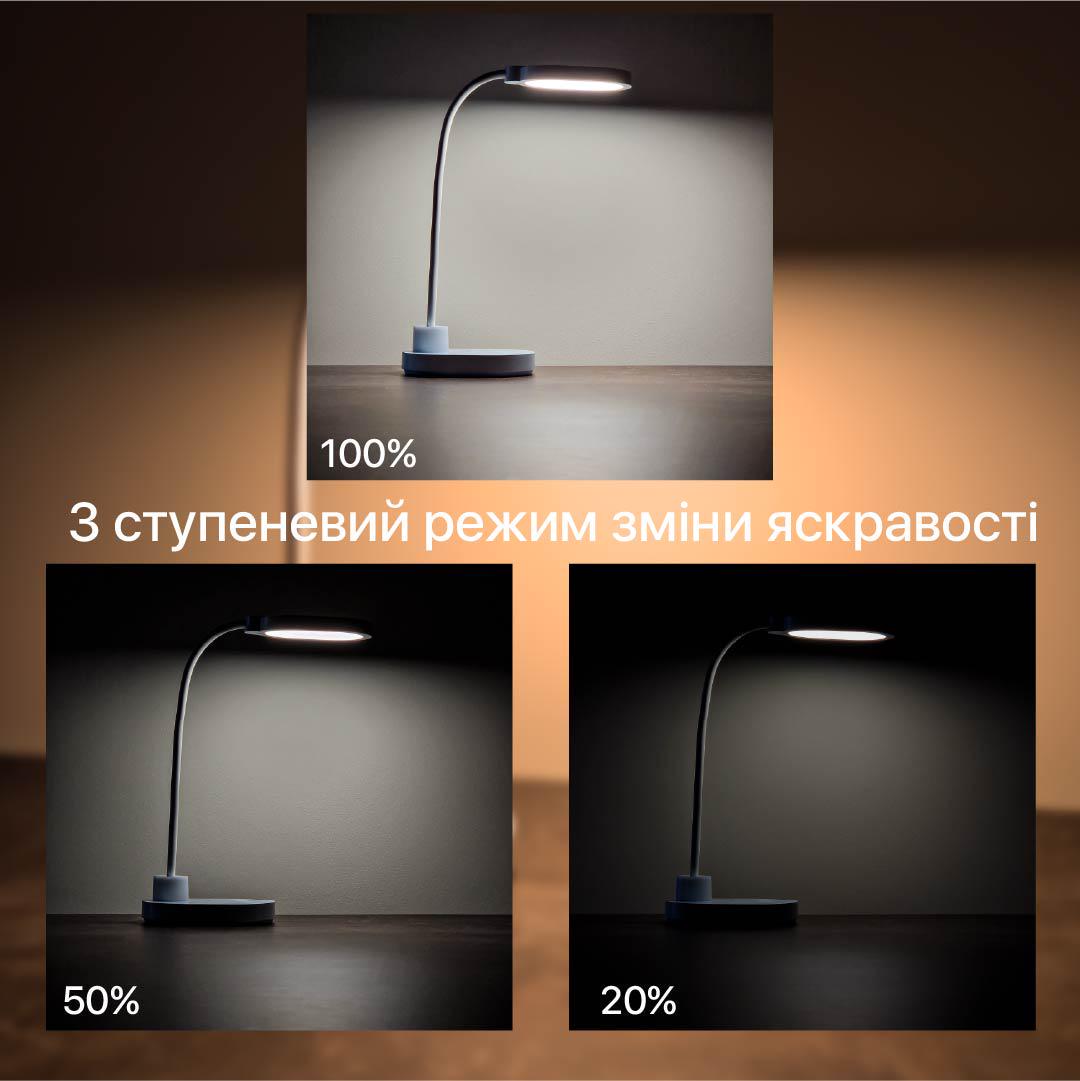 Настольная лампа аккумуляторная Violux LED ASPEN 6W 300 Lm 4200K Лазурный (27813539) - фото 4