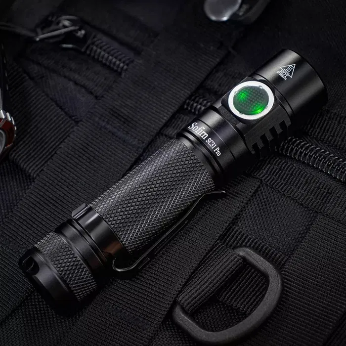 Фонарик Sofirn SC31 Pro с аккумулятором 18650 мАч и зарядкой USB 2000 Lm Черный