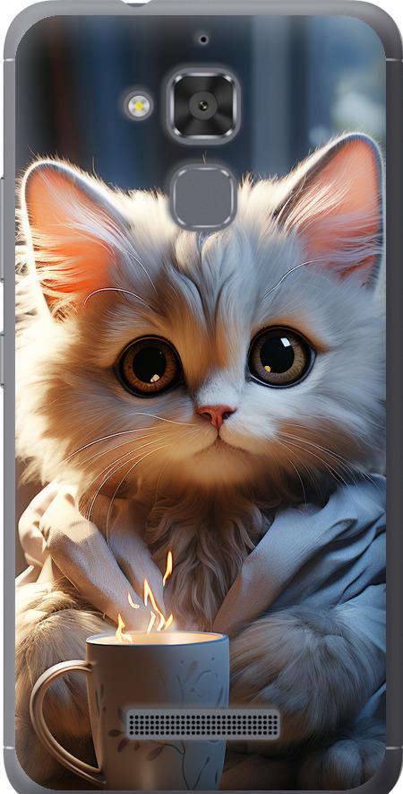 Чехол на Asus Zenfone 3 Max ZC520TL White cat (5646u-442-42517)