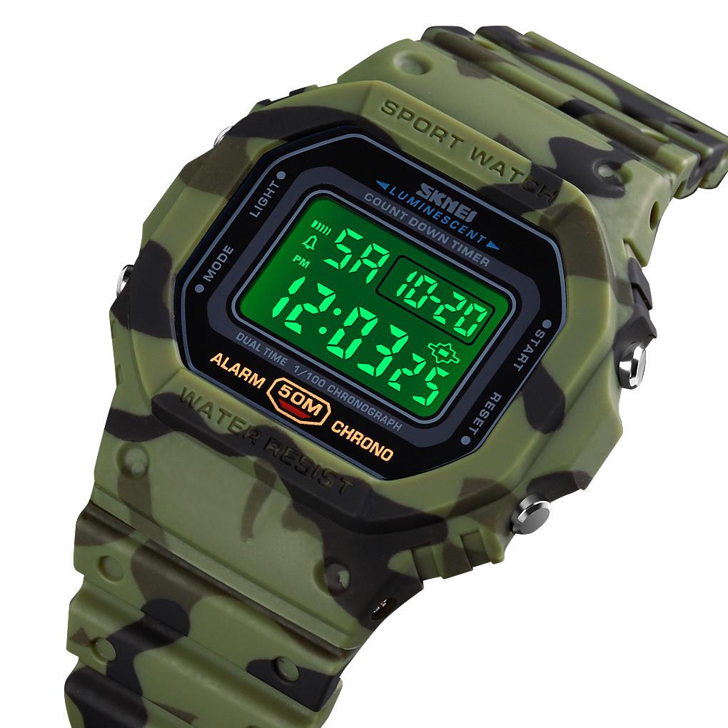 ᐉ Часы наручные мужские Skmei 1628 1628CMGN Army Green/Camo (12266 ...