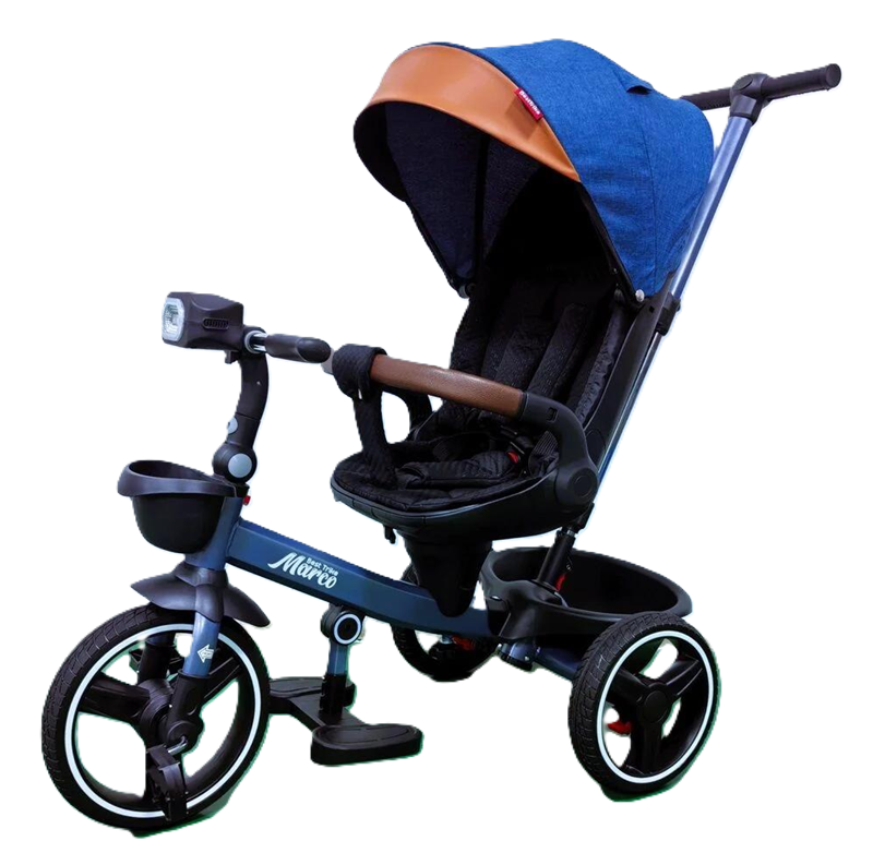 Детский велосипед Best Trike 307-05 Marco поворотное сиденье/складной руль/корзина/телескопическая ручка/фара музыкальная (25334278)