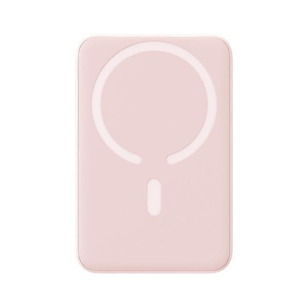 Повербанк магнитный BASEUS Magnetic 20W 10000 mAh с беспроводной зарядкой для iPhone Розовый (26389443)