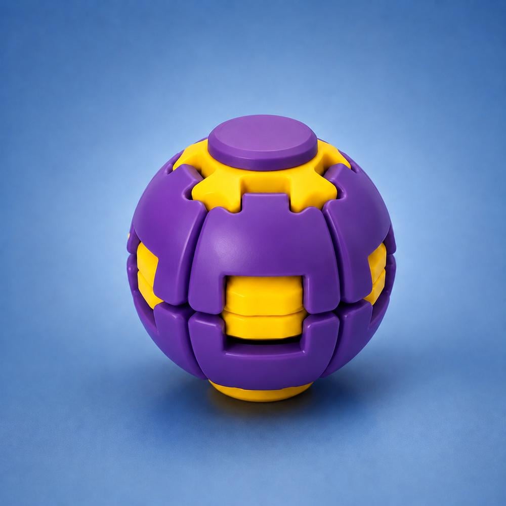 Игрушка антистресс Спинер Rotate Ball шарик для рук Фиолетовый (52-фио-T-7)