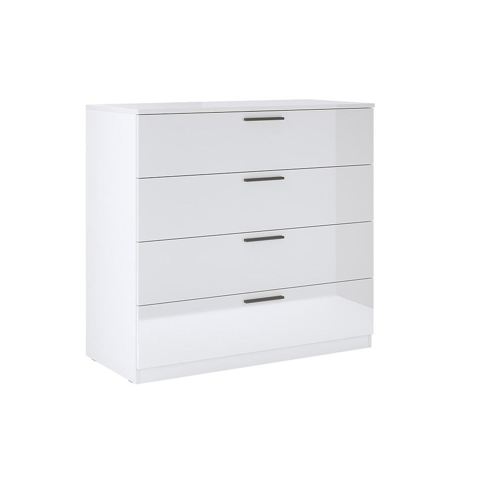 Комод MiroMark Хэппи 4Ш Белый глянец (HP-64-WB)