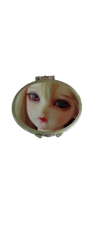 Дзеркало овальне Х1-109 складане у пластиковій оправі 7,5х6 см (3322А) Дзеркало овальне Х1-109 складане у пластиковій оправі 7,5х6 см (3322А)