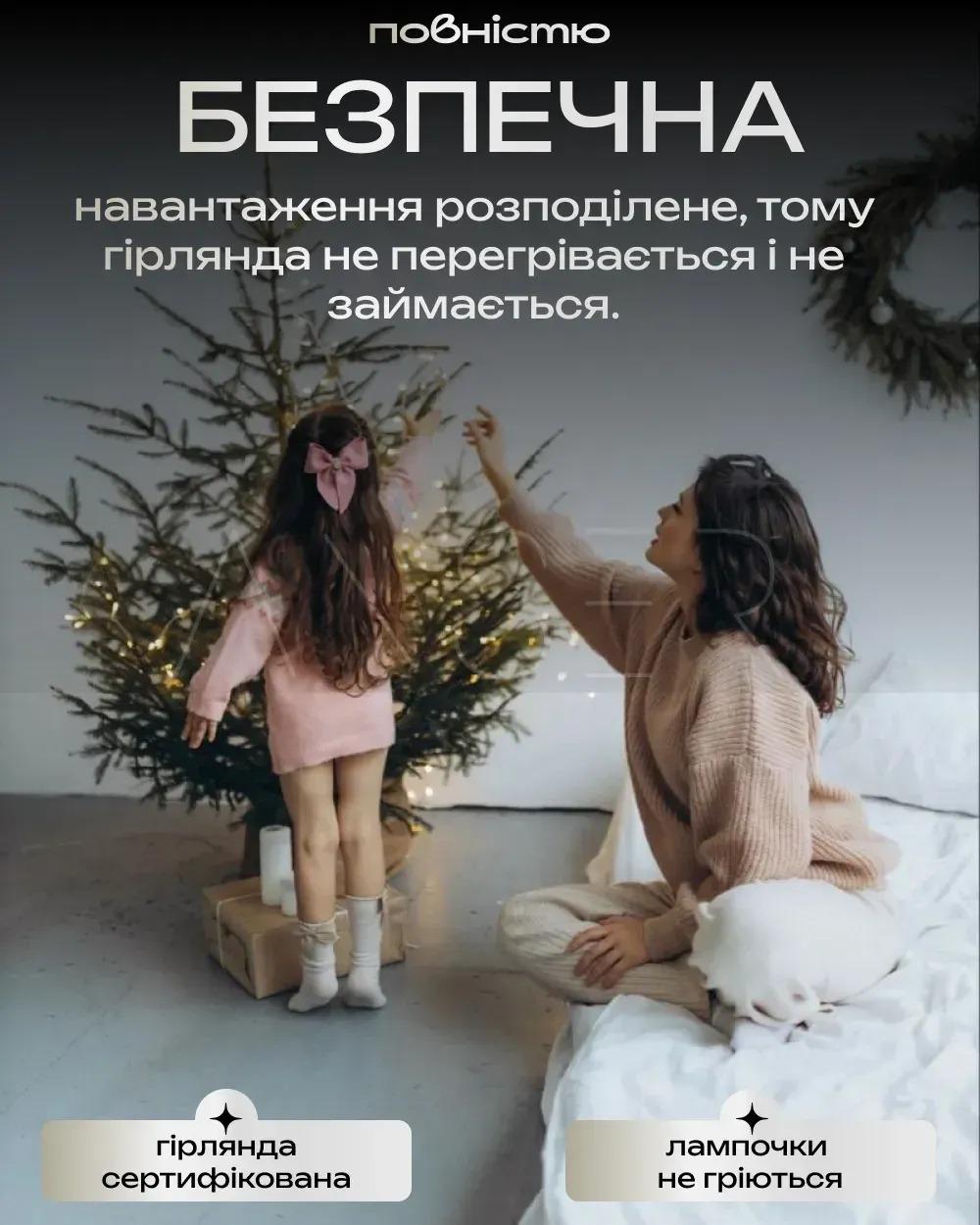 Гирлянда светодиодная Роса зеленый провод с пультом 50 м 500 Led Белый (R33985-1) - фото 5 Гирлянда светодиодная Роса зеленый провод с пультом 50 м 500 Led Белый (R33985-1) - фото 5