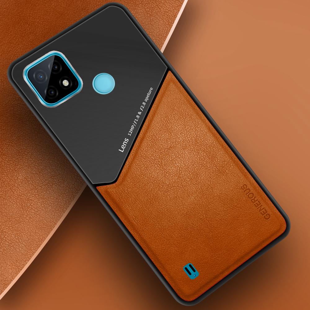 Комбінований чохол Generous Realme C21 Orange (29918-2C)