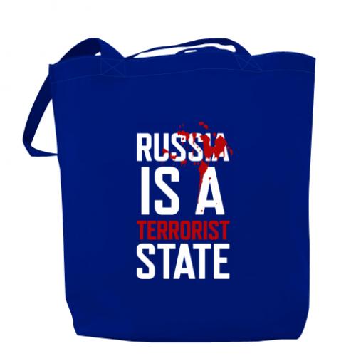 Шоппер russia is a terrorist state Синий (11042251-5-167791)