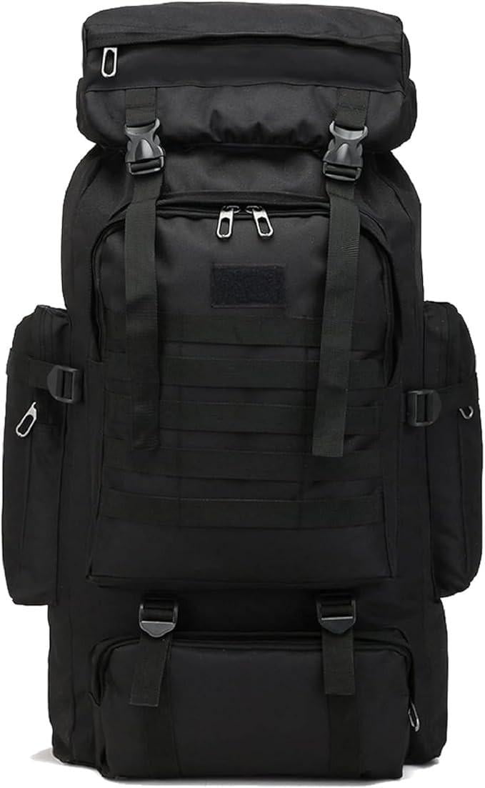 Рюкзак військовий водонепроникний 70-80 л Чорний (id_96786) - фото 1 Рюкзак військовий водонепроникний 70-80 л Чорний (id_96786) - фото 1