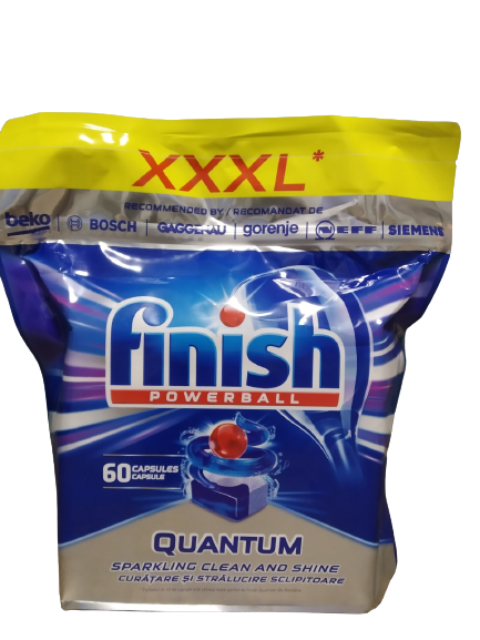 ᐉ Таблетки для посудомоечной машины Finish Quantum Max 60 шт. (10423690 ...