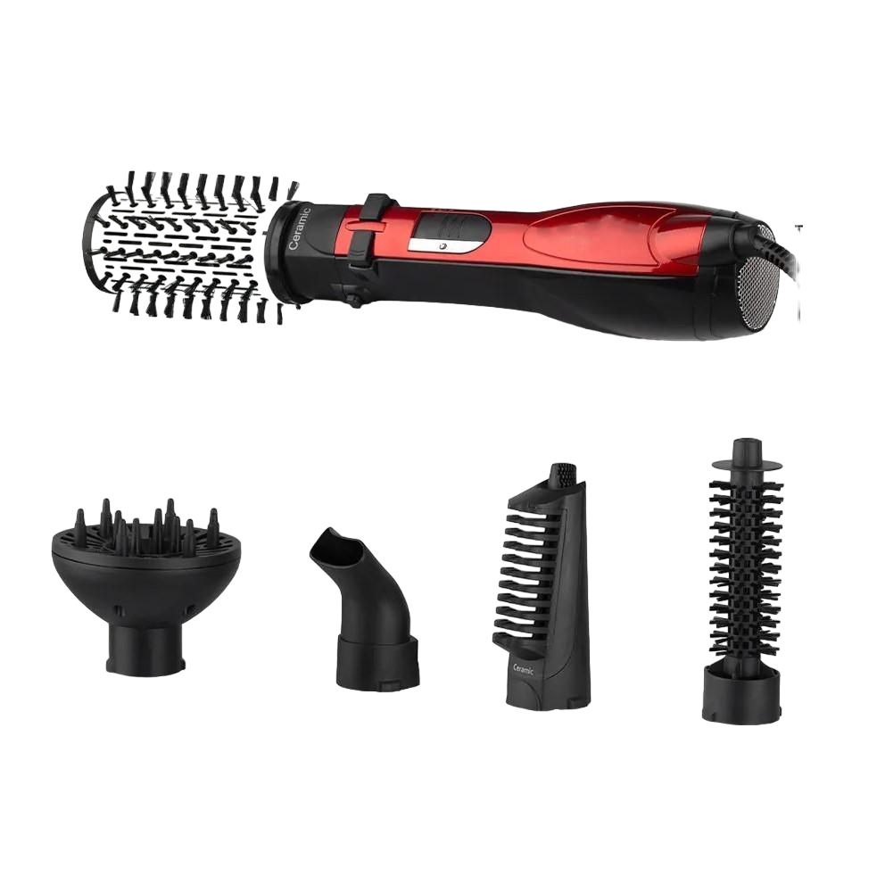 Фен-щітка для укладання волосся UKC BITEK з обертанням та насадками