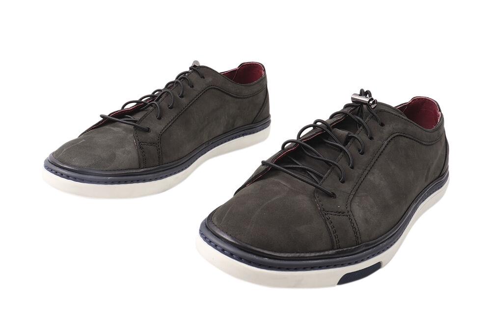 Кеди чоловічі Vadrus зі шкіри-нубука на низькому ходу на шнурівці р. 40 Зелений (306-21DTC) - фото 5 Кеди чоловічі Vadrus зі шкіри-нубука на низькому ходу на шнурівці р. 40 Зелений (306-21DTC) - фото 5