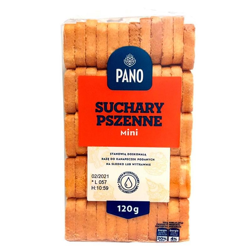 Гренки Pano Suchary Pszenne mini 120 г