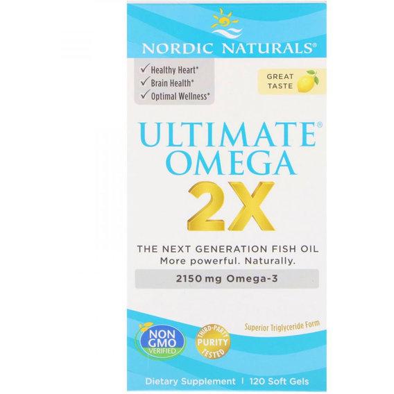 Омега 3 Nordic Naturals Ultimate Omega 2X 2150 мг 120 Soft Gels