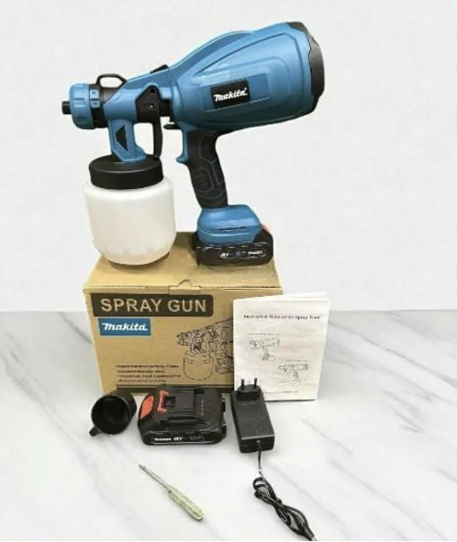 Фарбопульт акумуляторний JK-SG1 з регулюванням ширини розпилення 48V 6 Ah Синій (1300) Фарбопульт акумуляторний JK-SG1 з регулюванням ширини розпилення 48V 6 Ah Синій (1300)