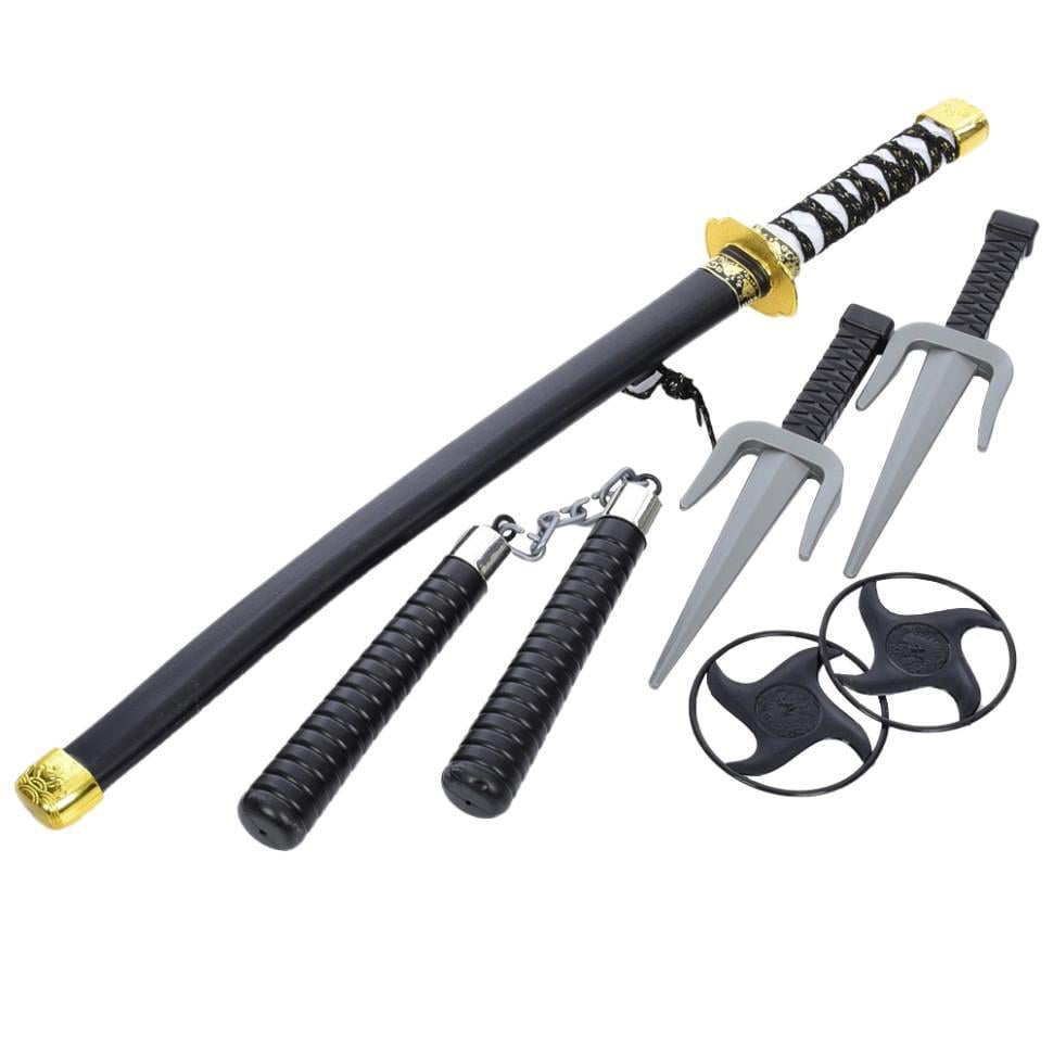 Дитячий набір зброї Ніндзя BMW DS210-A5 кинджал/сюрікени/нунчаки (RLT49035)