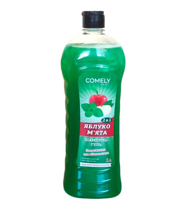 Шампунь-гель для волос Comely 2в1 Яблоко/Мята 1 л (13671)