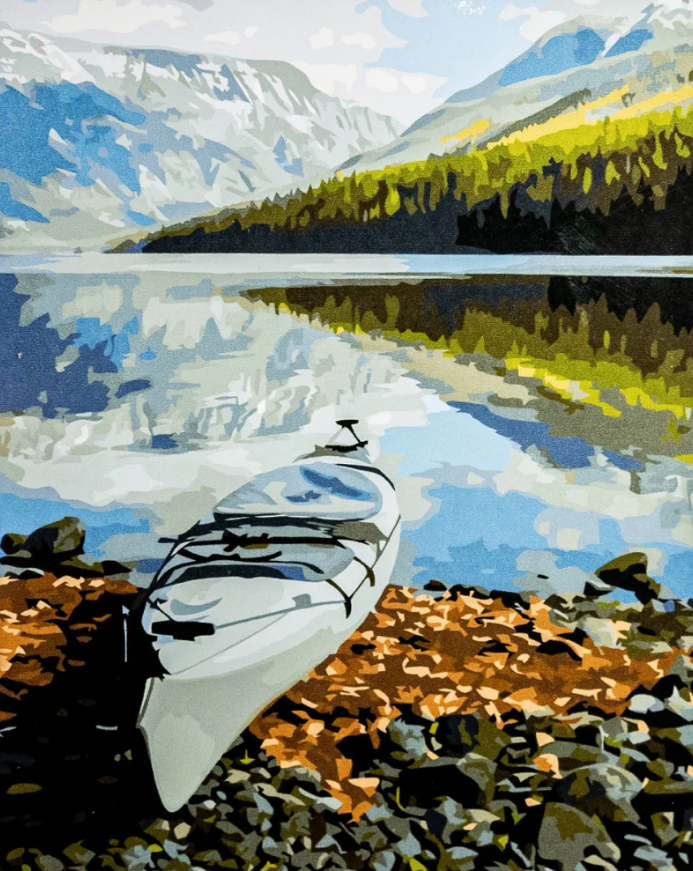 Картина по номерам Strateg Парк ледника Монтани 40x50 см (VA-3388)