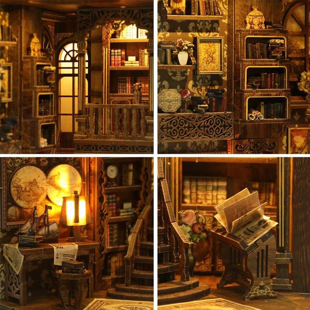 ᐉ Конструктор Book Nook Ancient Book Collection Room DIY BV02-008