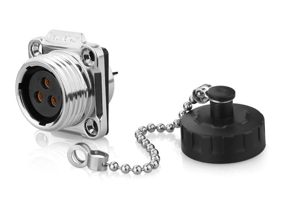 Разъем герметичный CNLINKO 3 pin YW-20-J03SX-03-401 IP67 розетка (2667603174) Разъем герметичный CNLINKO 3 pin YW-20-J03SX-03-401 IP67 розетка (2667603174)