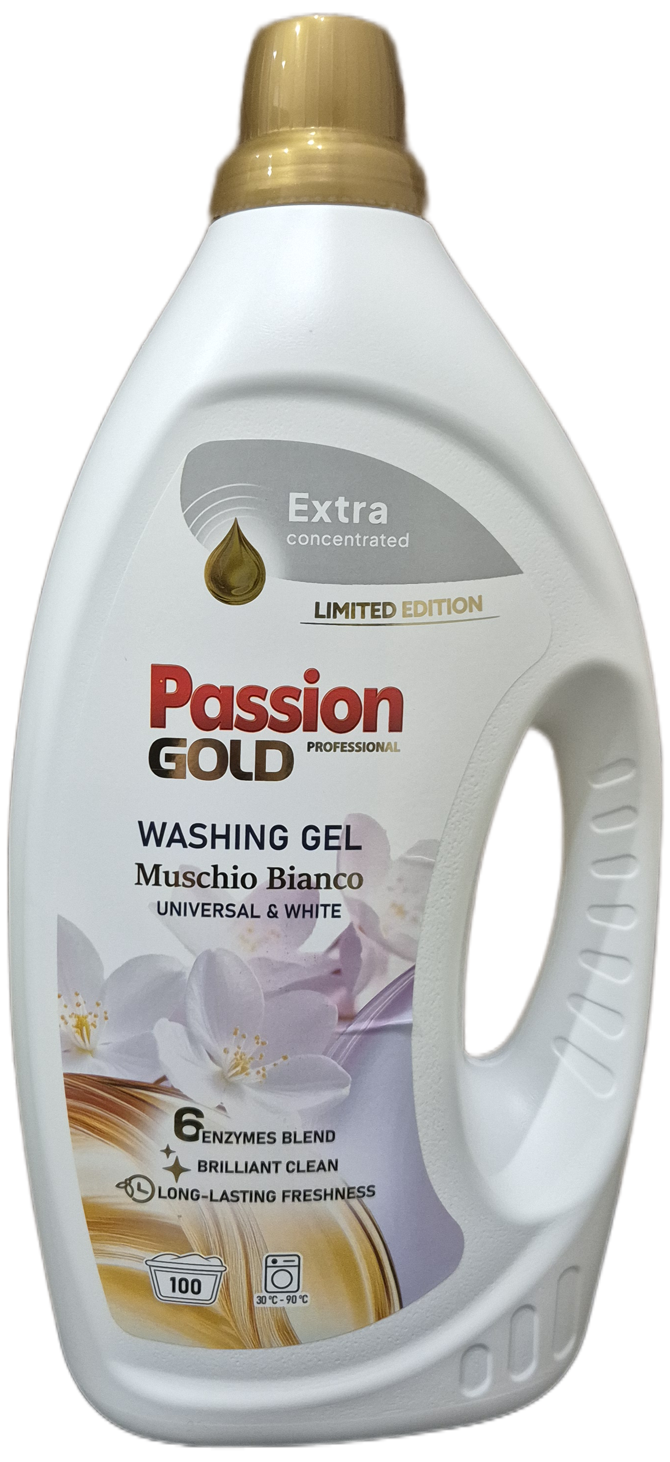 Гель для стирки белых и цветных вещей Passion Gold Muschio Bianco 3,5 л (N-2657)