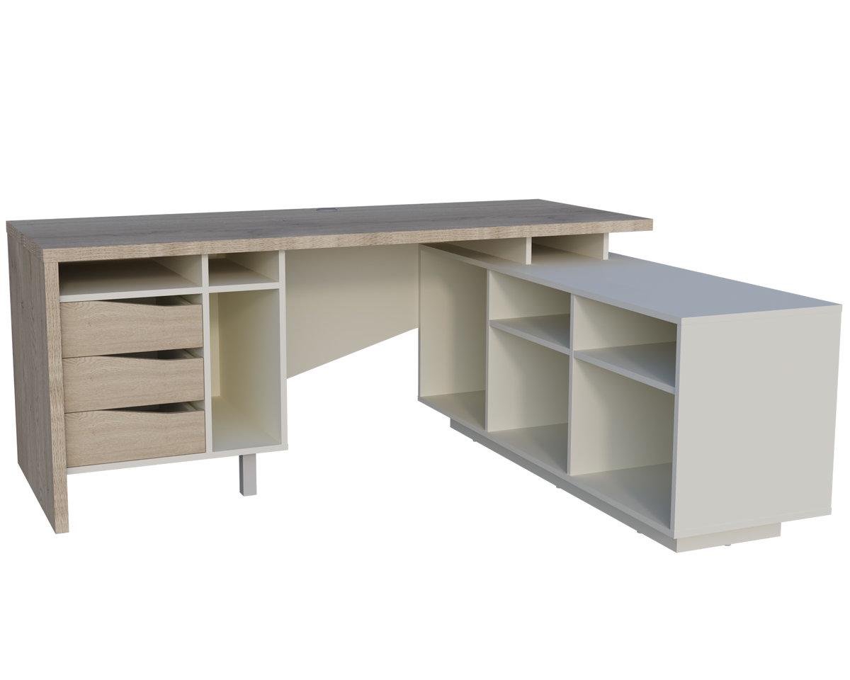 Письменный стол Intarsio CONNECT 1 R SK 190x78 см Дуб кремона котта/Стоун бежевый (28710915) Письменный стол Intarsio CONNECT 1 R SK 190x78 см Дуб кремона котта/Стоун бежевый (28710915)