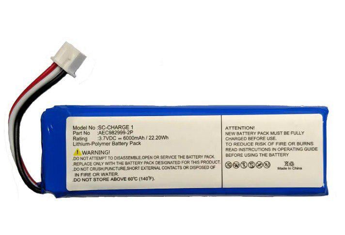 Акумулятор AEC982999-2P для JBL Charge 1 (121123)