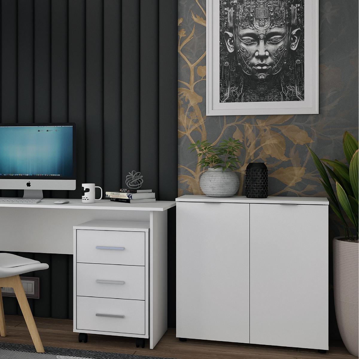 Комод в гостиную Doros Рон 3 80х38х81 см Белый (DRS-011296) - фото 5 Комод в гостиную Doros Рон 3 80х38х81 см Белый (DRS-011296) - фото 5