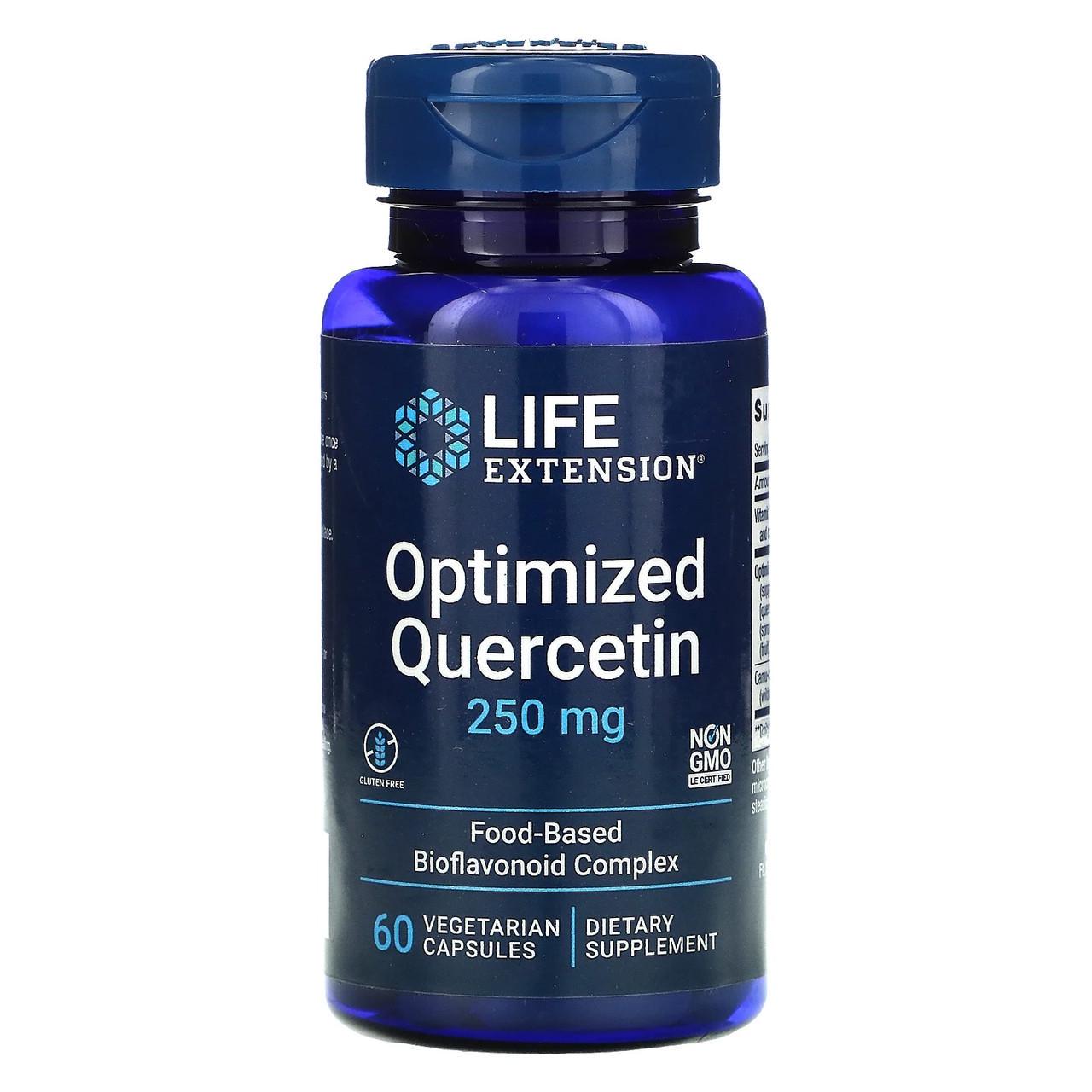 Кверцетин Life Extension Optimized Quercetin для иммунитета 60 вегетарианских капс. 250 мг