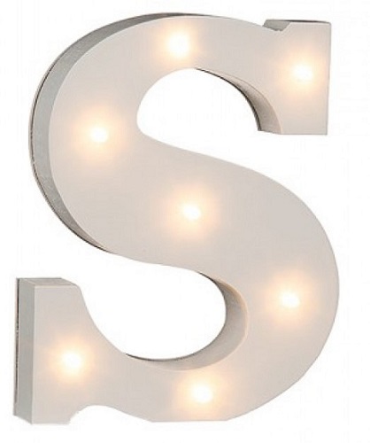 Буква OOTB S декоративная с LED подсветкой