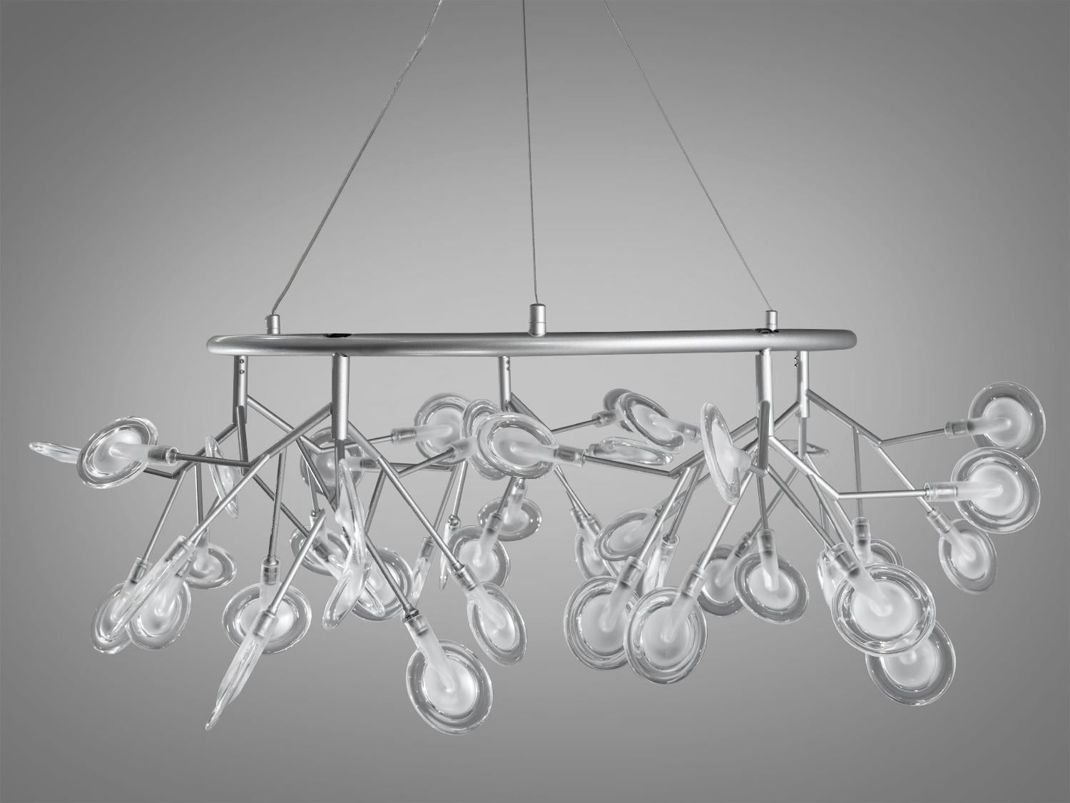 Люстра Diasha Светлячок подвесная 27 ламп Хром (Y887-45C SL) Люстра Diasha Светлячок подвесная 27 ламп Хром (Y887-45C SL)