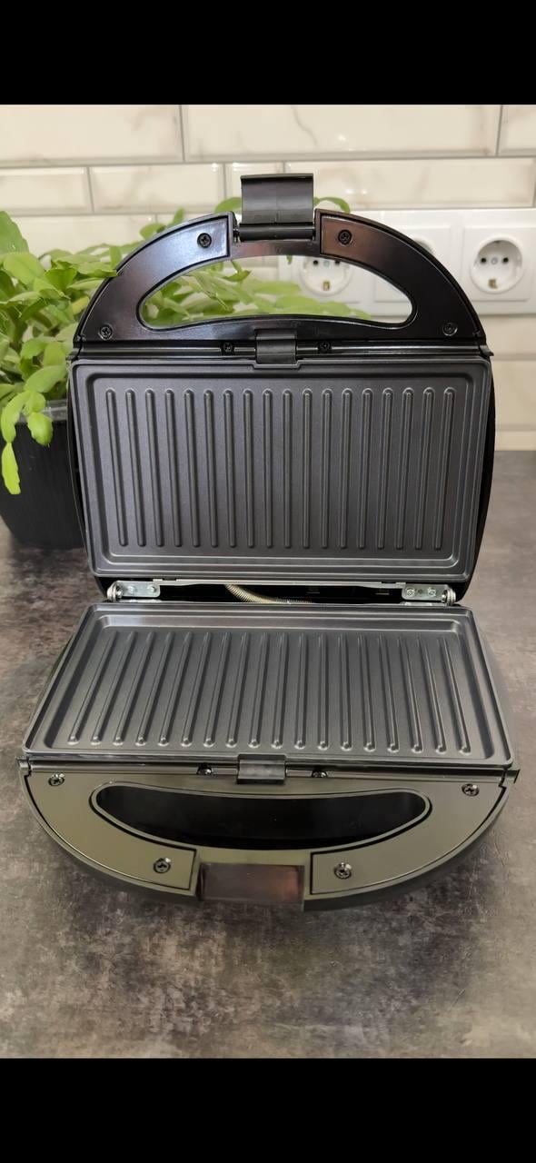 Мультипекар 4в1 1000 Вт 12 см Чорний - фото 5 Мультипекар 4в1 1000 Вт 12 см Чорний - фото 5