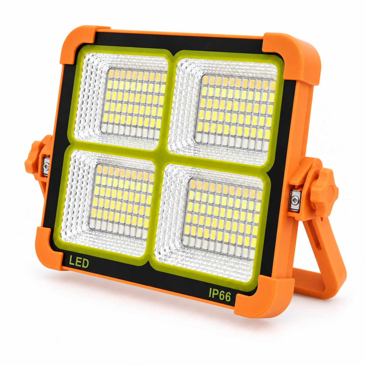 Прожектор аккумуляторный LED Solar 100 Вт 2400 мАч с солнечной панелью портативный для дома/дачи/аварийного освещения (2019938)