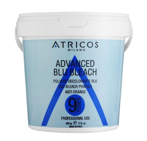 Пудра для осветления волос до 9 тонн ATRICOS Advanced Blue Bleach Powder 500 г Блондеран (2669383516)