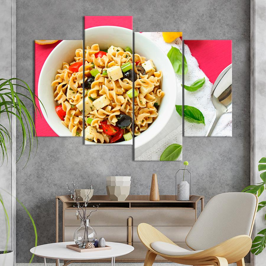 Настенний декор Итальянский паста-салат с фетой 149x106 см (A475-4)