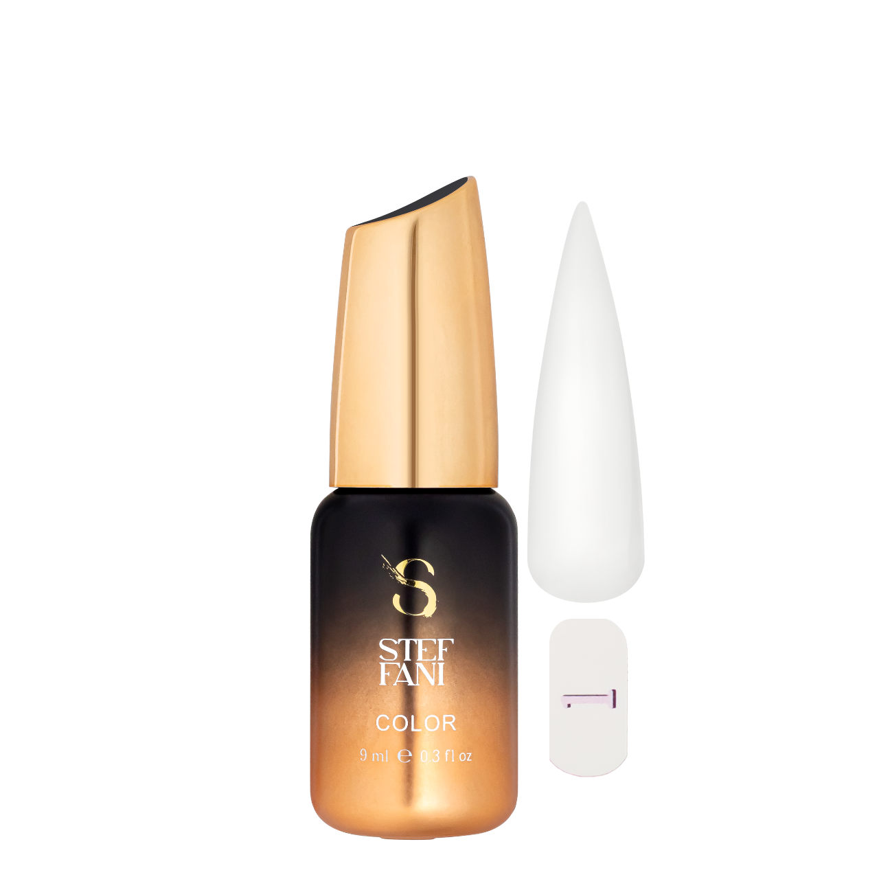 Гель-лак для нігтів Steffani Gel Polish Color 9 мл 01 Білий (13349748)