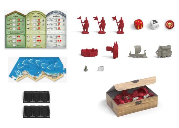 Настільна гра CATAN Міста й лицарі (R104UA) - фото 2 Настільна гра CATAN Міста й лицарі (R104UA) - фото 2