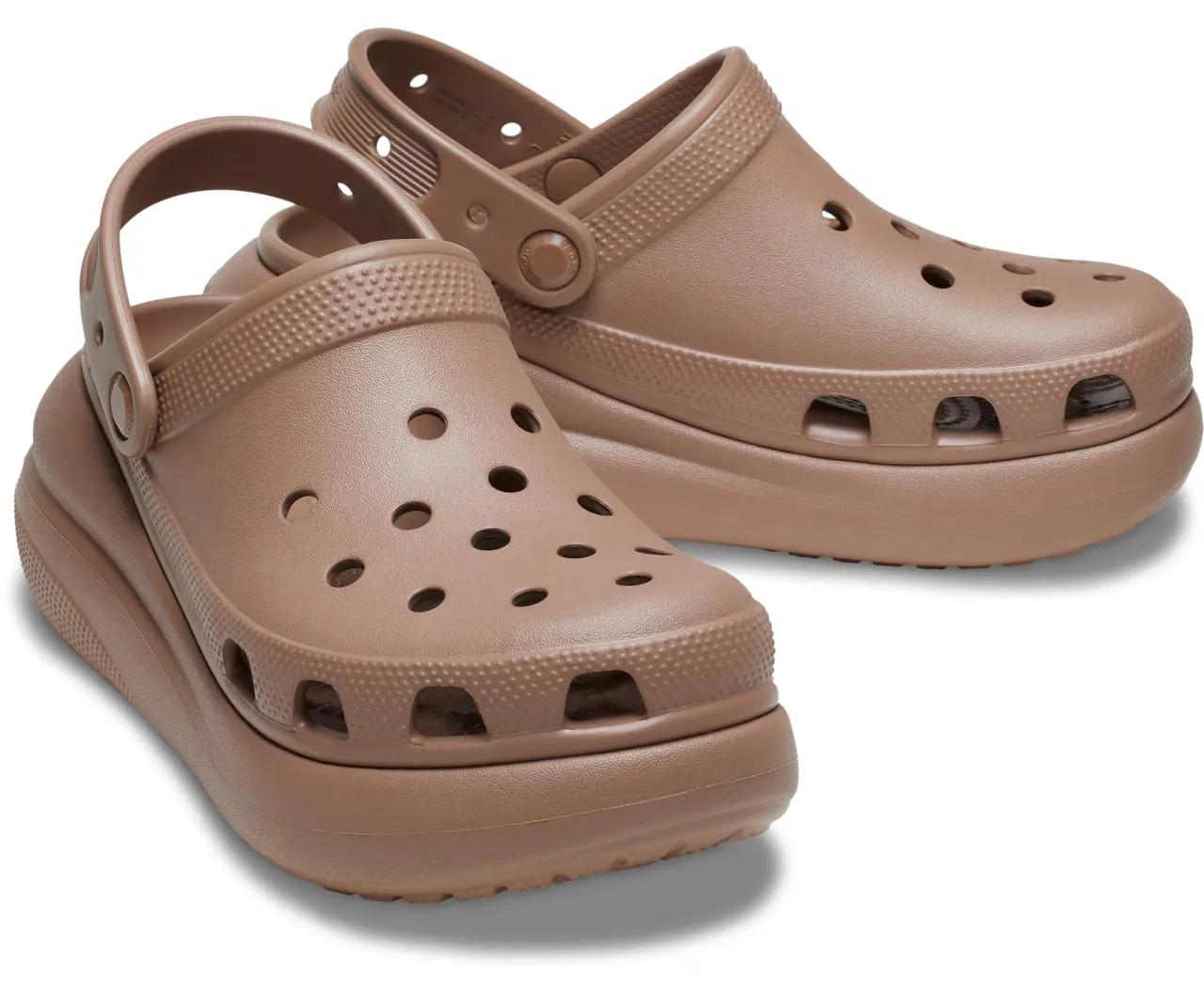 Сабо женские Crocs Classic Crush Clog M9W11 р. 42/43 27 см Latte (207521) - фото 3