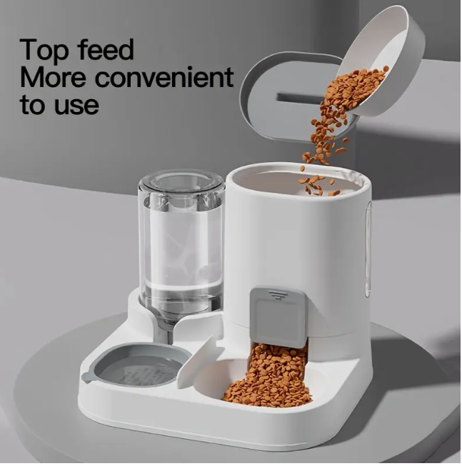 Автоматична годівниця і поїлка 2в1 для котів і собак 500 г 750 мл (2008) - фото 5
