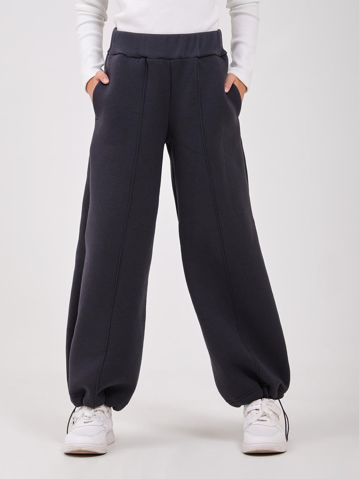 Штани для дівчинки Smil 140 см Темно-сірий (115721)