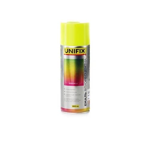 Эмаль акриловая флуоресцентная Unifix 400 мл RAL 1026 Желтый (84596)