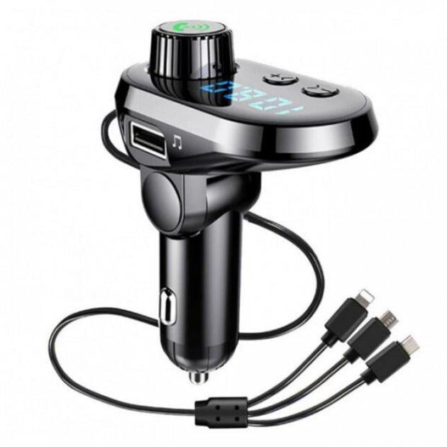 FM-трансмиттер CAR Q15 Bluetooth 5.0 Type-C/V8/IP (580718)
