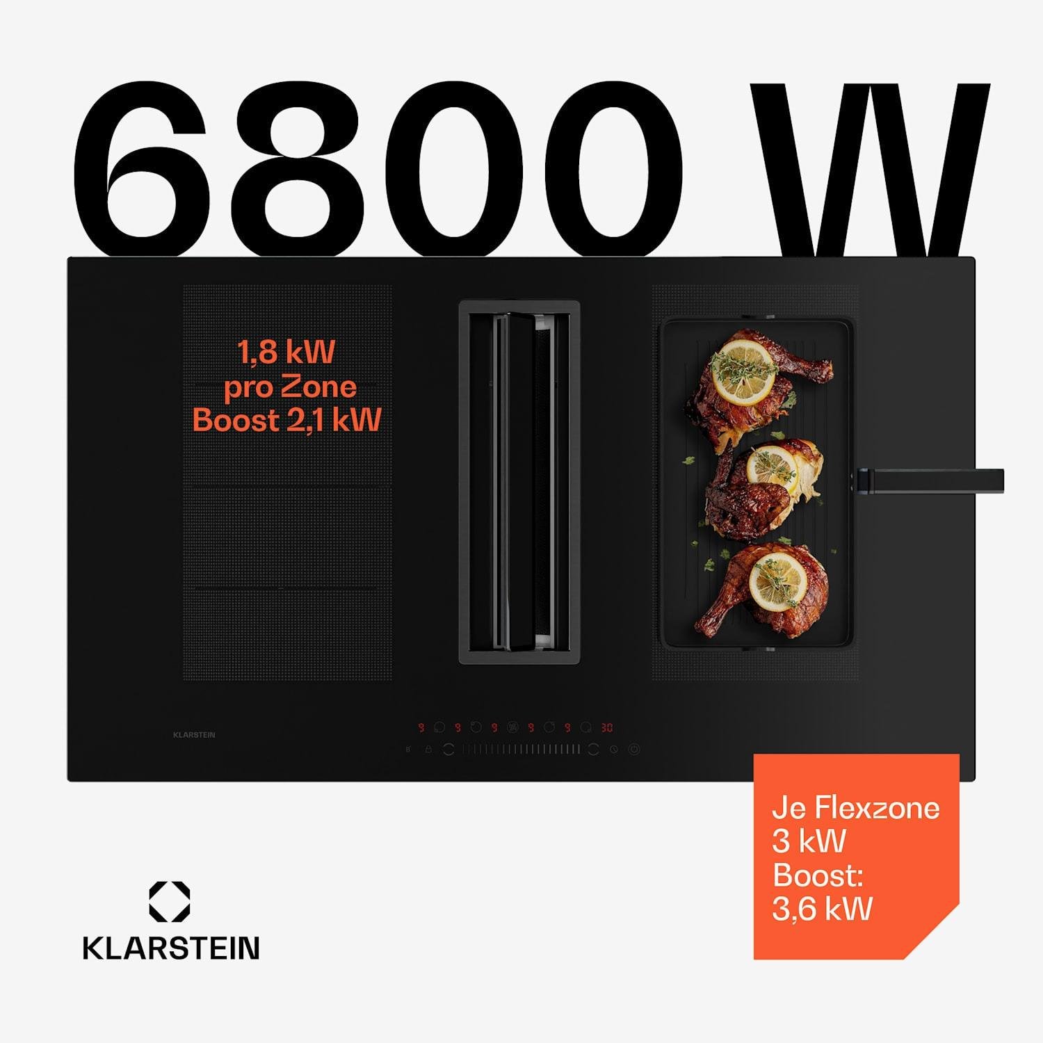 Плита індукційна з витяжкою KLARSTEIN Chef-Fusion DownAir System (10045558) - фото 3