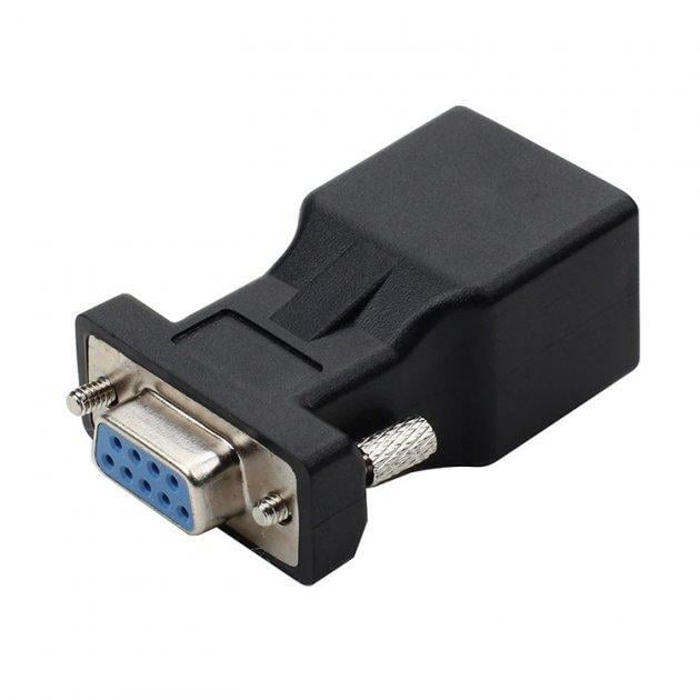Перехідник SUNROZ RJ-45 COM DB9 RS232 F/F (A48479) - фото 1 Перехідник SUNROZ RJ-45 COM DB9 RS232 F/F (A48479) - фото 1