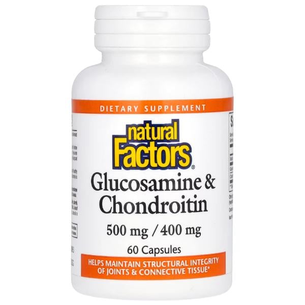 Натуральная добавка для суставов и связок Natural Factors Glucosamine & Chondroitin 60 сaps. (000022072)