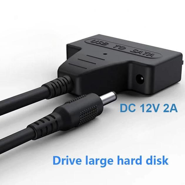 Кабель-переходник XON E-Tech MemoryCable 2xUSB 3.0 to SATA 6 Гбит/c 2,5" HDD/SSD дисков Черный (XCA1A23SA1PB 6532) - фото 4